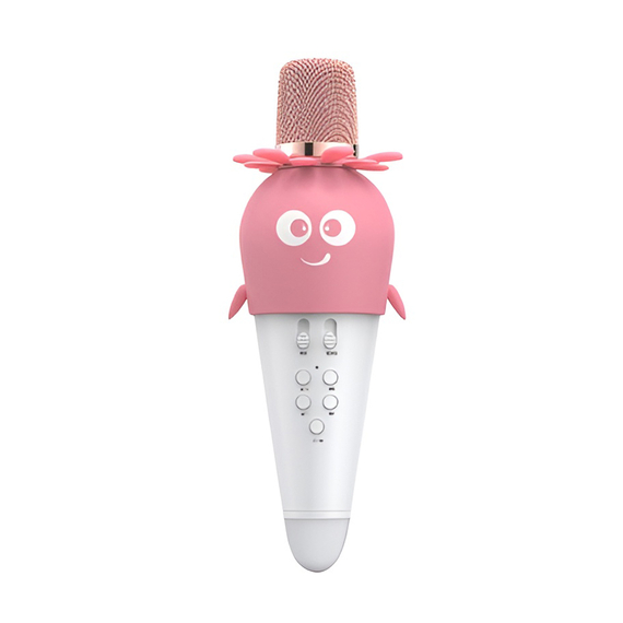 WOO Microfon Karaoke fără fir K5, 5W, roz