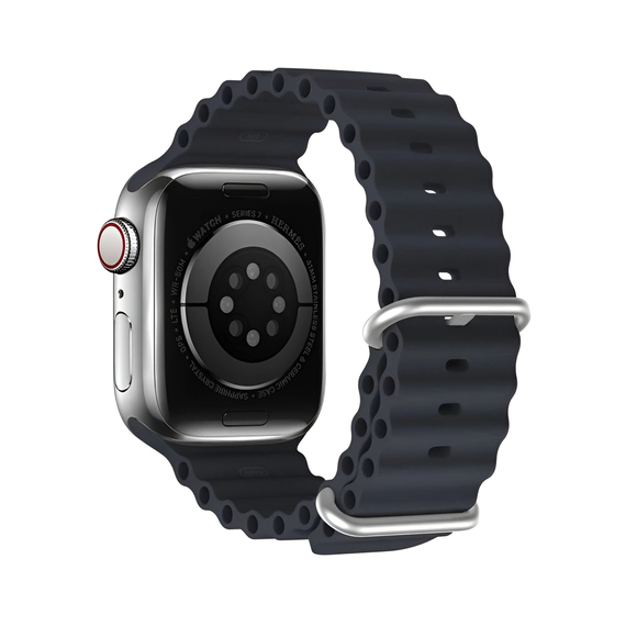 DUX DUCIS curea Ocean Wave Version Apple Watch 42MM/44MM/45MM, albastru-noapte