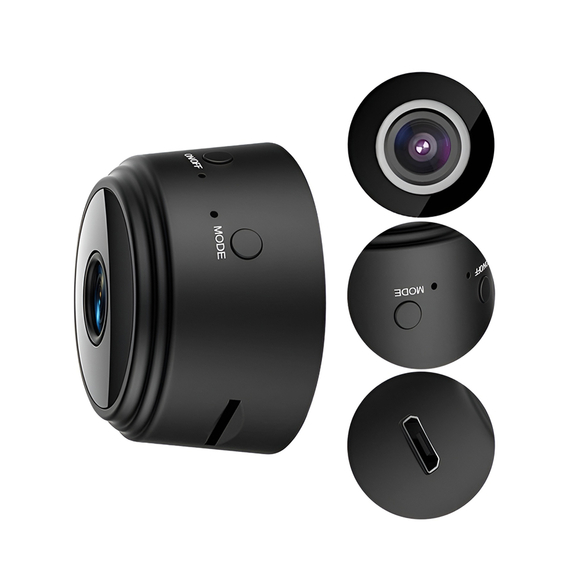 Mini cameră spion de securitate WiFi A9, negru, 2 image