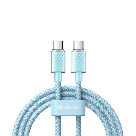 Cablu Mcdodo Dichromatic Series Type-C la Type-C 5A 100W 1.2m, albastru