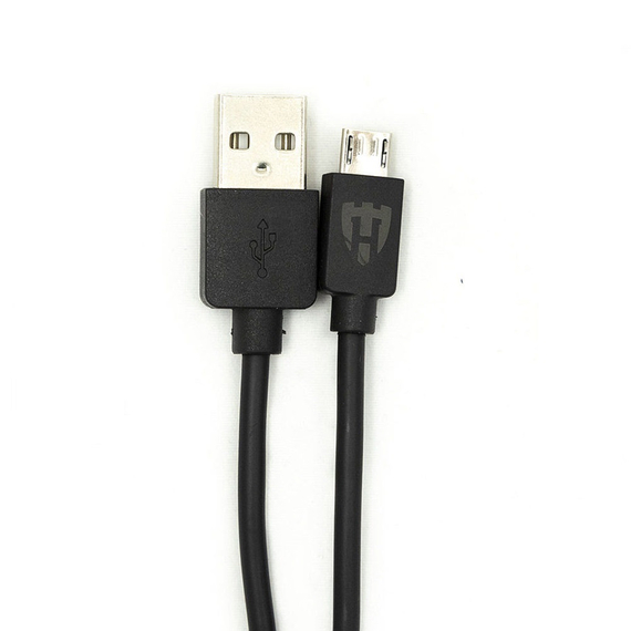 Încărcător de perete pentru cască cu cablu USB la Micro-USB 2xUSB 2.4A, negru, 2 image