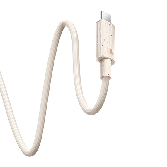 Baseus Cable Habitat Series Type-C la Type-C 5A 100W 1m, Roșu grâu, 2 image