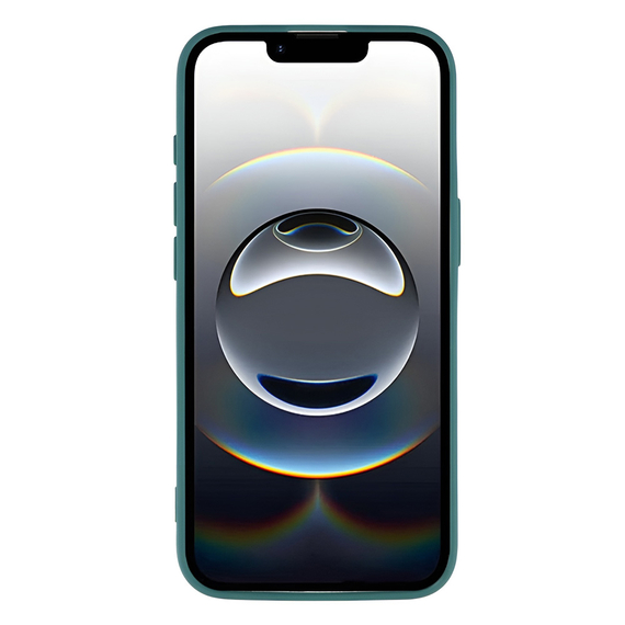 WOO Caz lichid silicon Iphone 16E, verde, 2 image