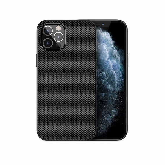 Carcasă pentru cască TPU Nylon Series iPhone 12 Pro Max, negru