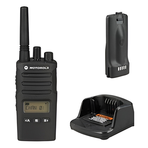 Motorola Walkie-Talkie TalkAbout XT460, IP55, 8 canale (canal cu 16 poziții), 9km, negru, 2 image
