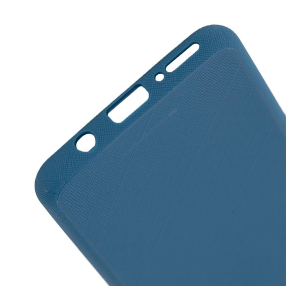 Carcasă Cască TPU Suede Samsung A7 (2018), albastru închis, 2 image