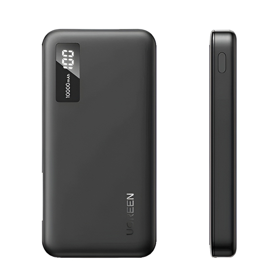 UGREEN Power Bank cu afișaj digital, 10000mAh, 22,5W, negru, 2 image