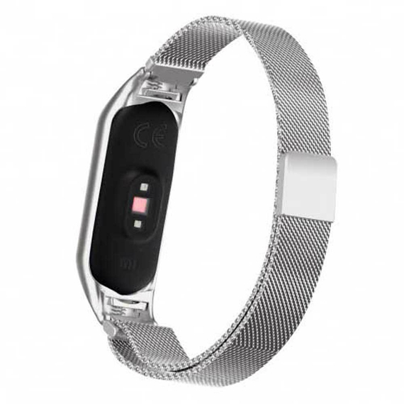 Curea Metal Mi Band 5 Silver, 2 image