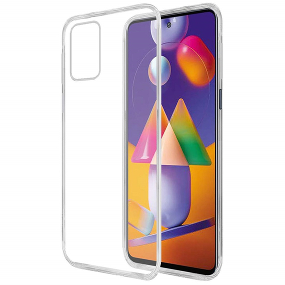 Husă pentru cască TPU moale Samsung M31S, transparentă