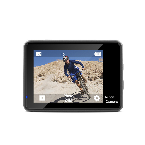 AUSEK Cameră de acțiune WiFi cu ecran dual color, 16MP, 4k/30fps, 900mAh, negru, 3 image