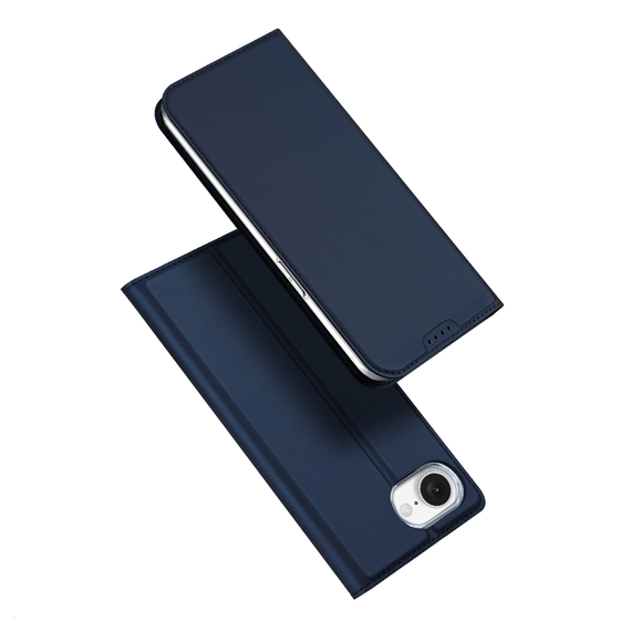 DUX DUCIS Caz Flip SkinPro Iphone 16E, albastru