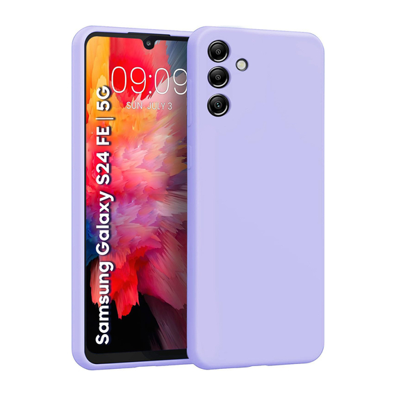 WOO Caz lichid silicon Samsung S24FE, violet
