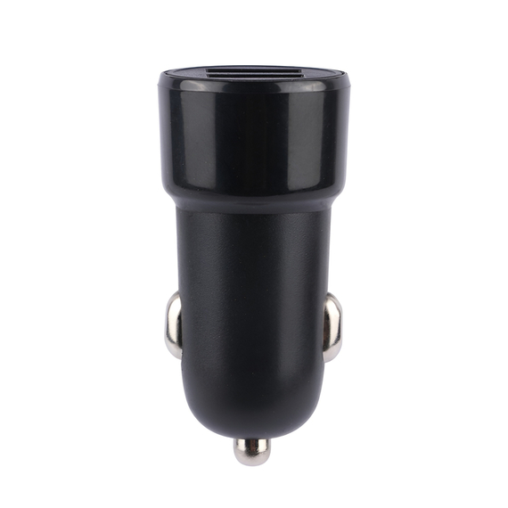 Încărcător auto SKYDOLPHIN 2*USB-A 15W SZ29, negru, 2 image