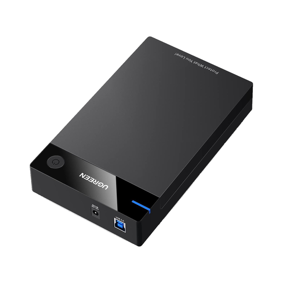 UGREEN 3.5 Inch Hard Drive Box cu sursă de alimentare UE | US222
