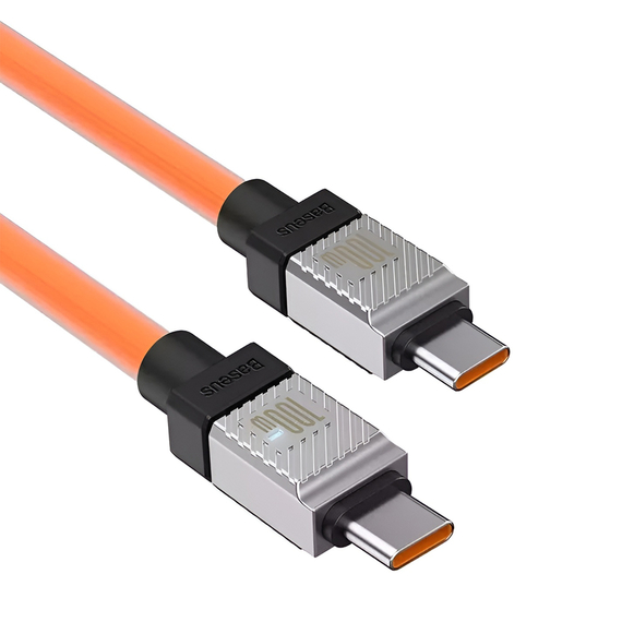 Cablu Baseus CoolPlay Series Type-C la Type-C 5A 100W 2m, portocaliu, 2 image