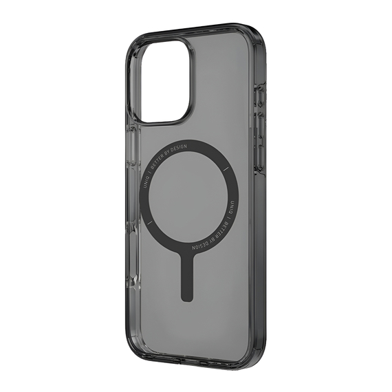 Carcasă Uniq pentru iPhone 16 Pro Hybrid Clario (ECO) cu încărcare Magclick, Smoke, 2 image
