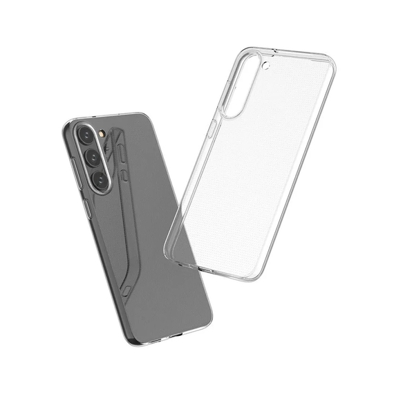 Carcasă cască TPU moale Samsung S23 Plus, transparentă, 2 image