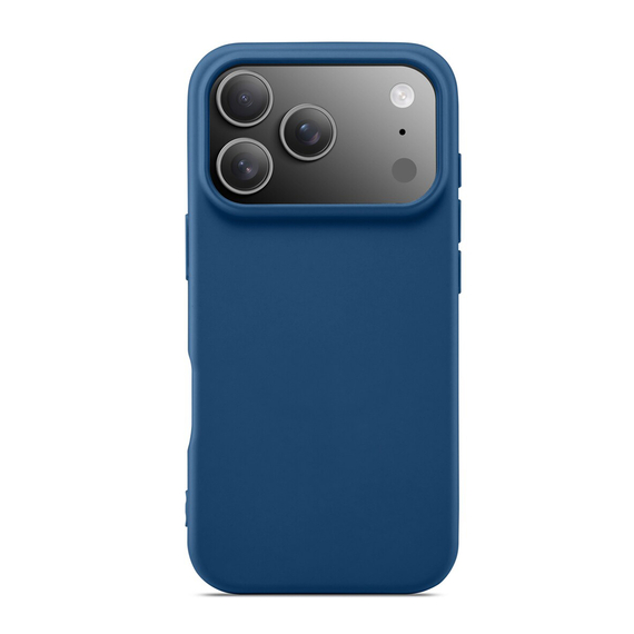 WOO Caz lichid silicon iPhone 17 Pro, albastru