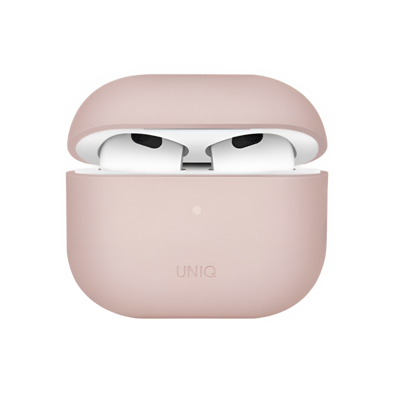 Husă Uniq Silicon Lino Hybrid Blush pentru AirPods 3rd Gen, roz