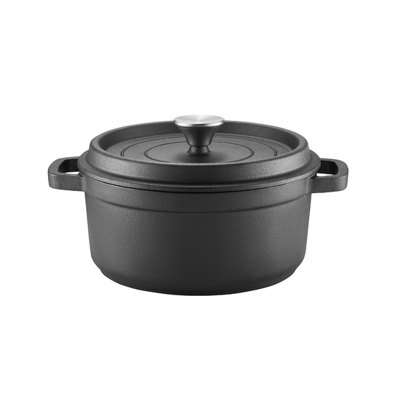 Ambition, Fier turnat, Oală tradițională, Fier, 2.2 L, 20 cm, Fier turnat