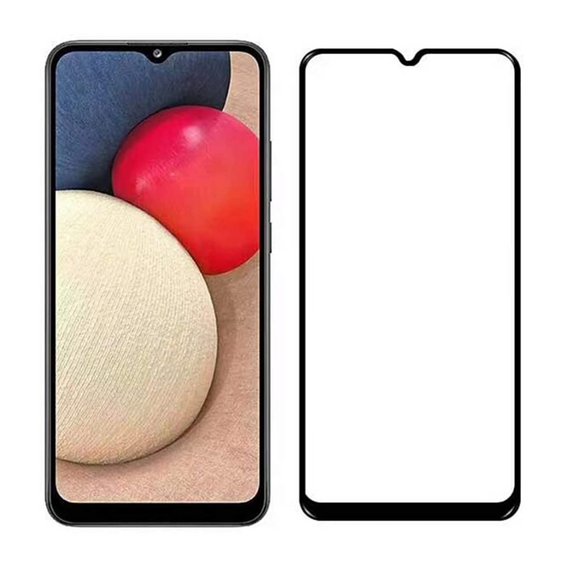 Cască Diamond Glass 4D Samsung A02s/A02/A12/A03s/M12/A03/A03 Core/A04/A04S, negru
