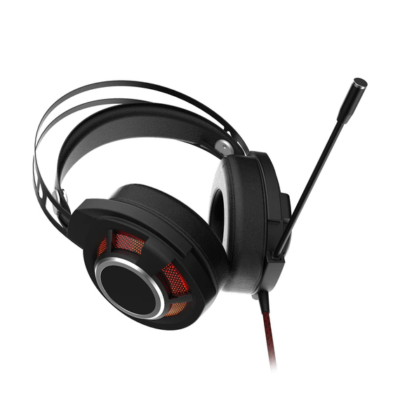 Căști de gaming Monster USB RGB Mission V1, negru, 2 image