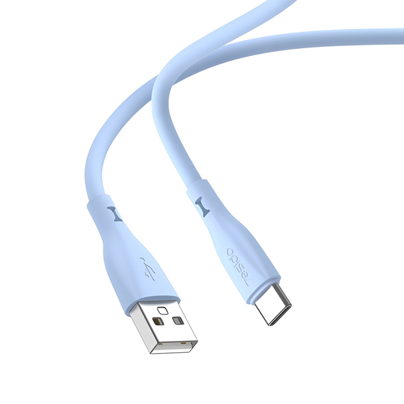 Yesido Cable Liquid Silicone Series USB-A la Lightning 18W 1m, albastru