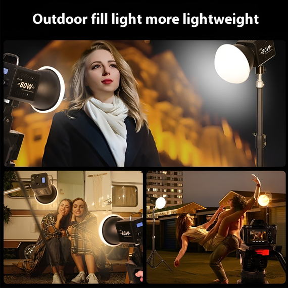 60W LED fotografie Fill Light cu 2.1m Stand trepied, 3 image