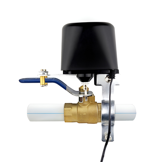Moes Zigbee Smart Valve pentru apă și gaz cu adaptor de alimentare Eu, negru