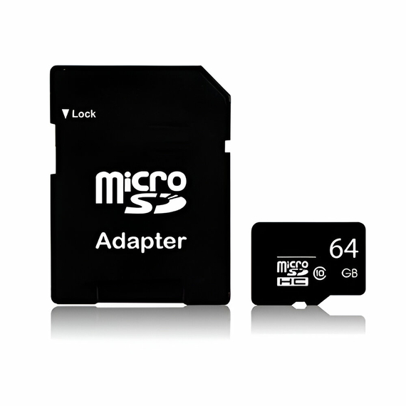 Navitel MR255NV Mirror Car Video Recorder + WOO MicroSD Card UHS-I (U1) (C10) + Adaptor SD, Integra, 64 GB, 2 image