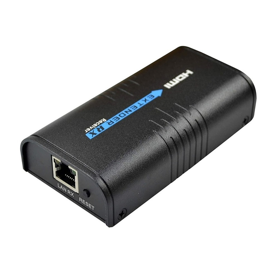 Extender TX HDMI Kit, Receptor versiunea 2.0, 120m, suportă până la 1080p, funcționează cu Cat5 / Cat5e / Cat6 / Cat7