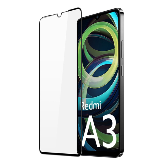 Cască Diamond Glass 5D Redmi A3, negru