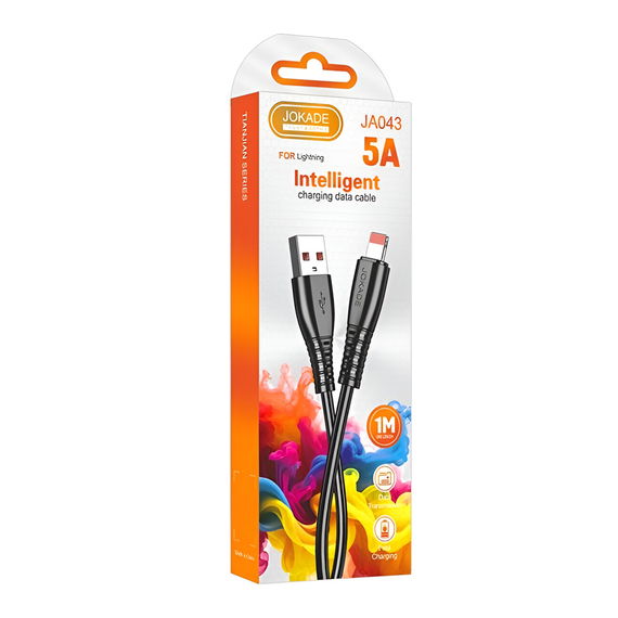 Jokade Cablu USB-A la Lightning 5A 1M JA043, negru, 2 image