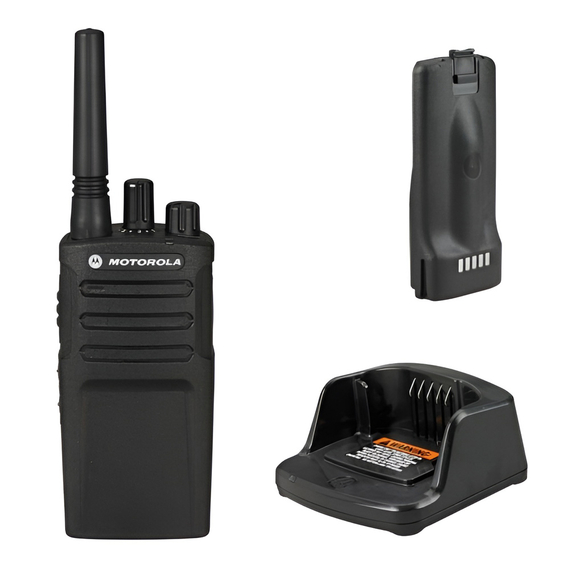 Motorola Walkie-Talkie TalkAbout XT420, IP55, 8 canale (canal cu 16 poziții), 9km, negru, 2 image
