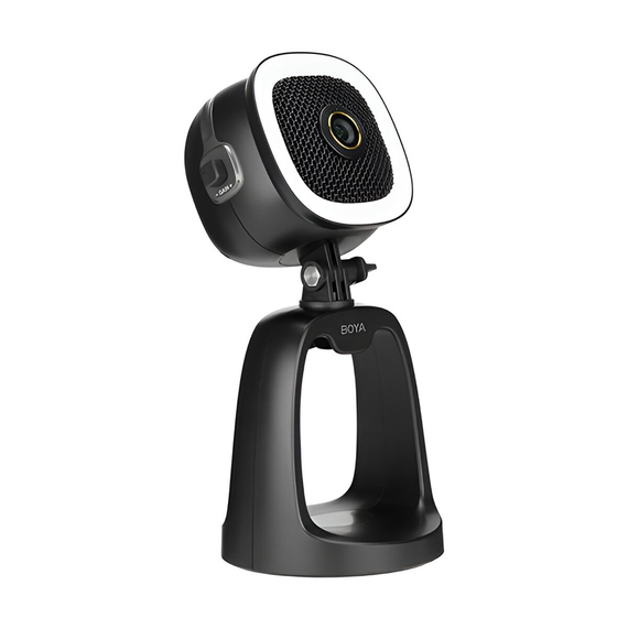 Boya Microfon USB All-in-one cu LED, cameră 4K (BY-CM6B), USB A la C (1.2m), negru, 2 image