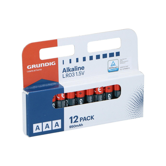 GRUNDIG Baterie alcalină AAA/LR03 950mah 12pcs