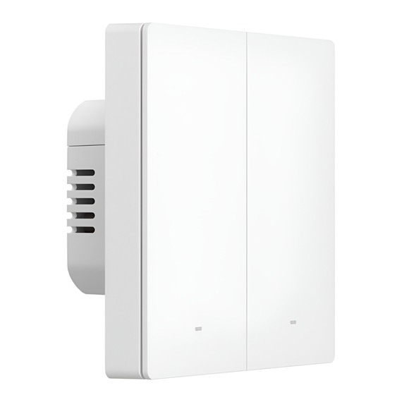 Suntff Matter Over Wi-Fi Smart Wall Switch SwitchMan M5 2-Gang (fir neutru), alb, 2 image