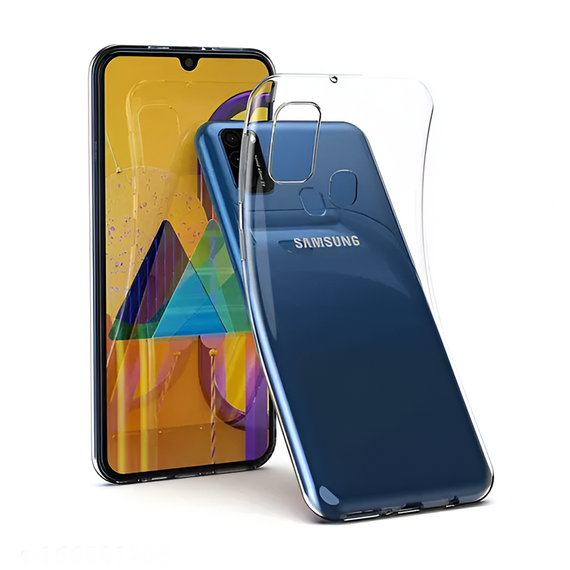 Carcasă cască TPU moale Samsung M21, transparentă, 2 image
