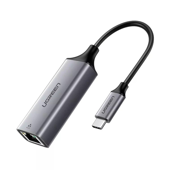 UGREEN Adaptor Type-C 3.1 la RJ45 Gigabit Ethernet Thunderbolt 3 CM199, gri spațial