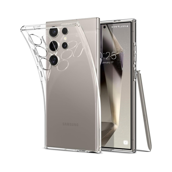 WOO Caz moale TPU Samsung Galaxy S24 Ultra, clar