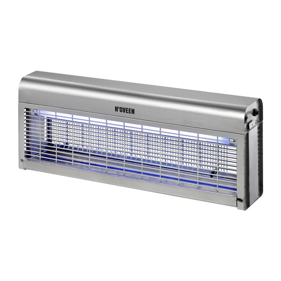 NOVEEN Lampă ucigașă de insecte IKN1030 Professional, suprafață de până la 100 m2, Argint