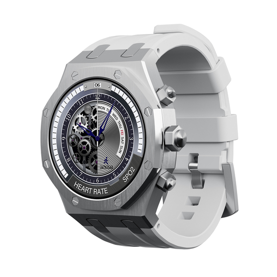 Charome Smart Watch HD Call T12 Amoled, argintiu