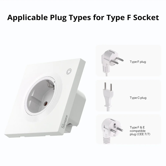 Suntff Matter Over Wi-Fi Orb Wall Socket (WS01TPF-E), alb, 2 image