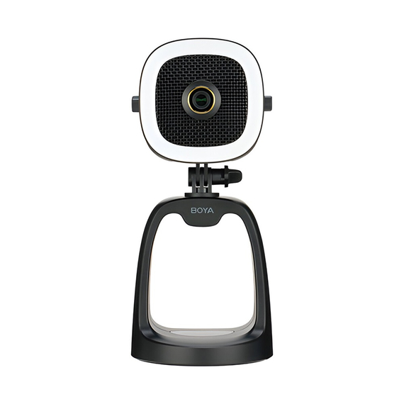 Boya Microfon USB All-in-one cu LED, cameră 4K (BY-CM6B), USB A la C (1.2m), negru