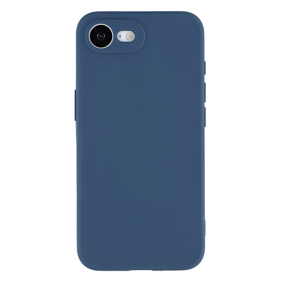 WOO Caz lichid silicon Iphone 16E, albastru