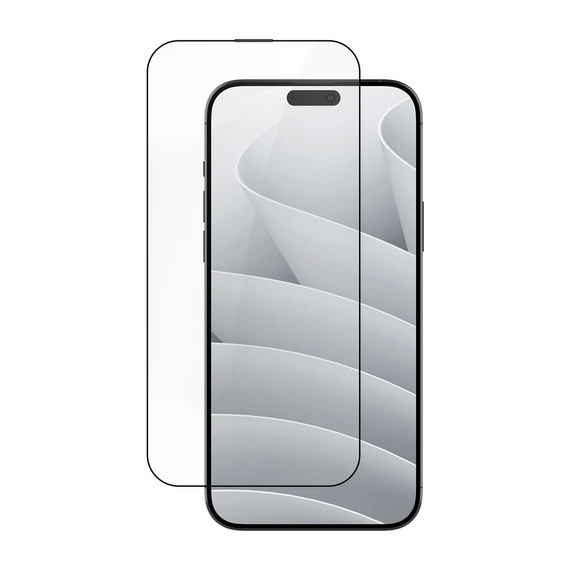 Helmet Diamond Glass 5D iPhone 15, negru, 2 image