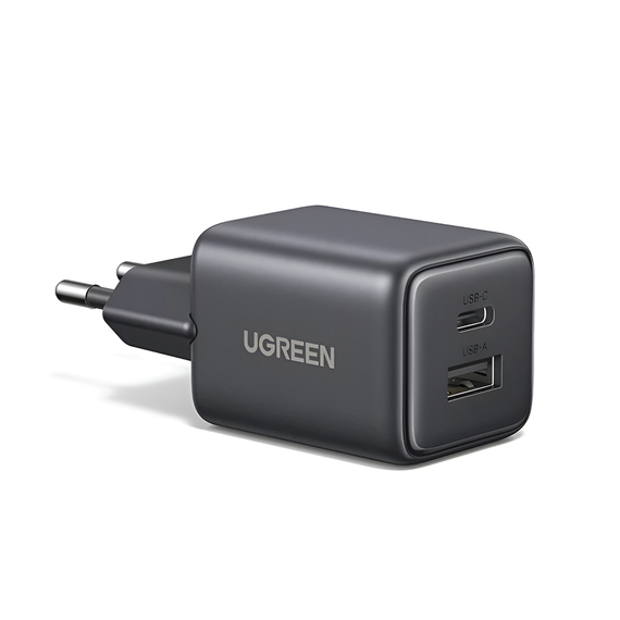 UGREEN Încărcător de perete GaN 1*USB-A, 1*Type-C, 20W QC3.0, X514, negru