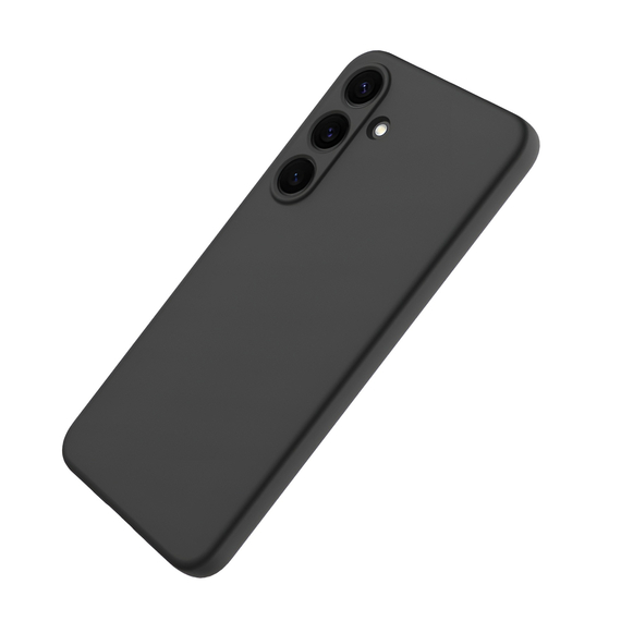 WOO Caz lichid silicon Samsung S25FE, negru, 2 image