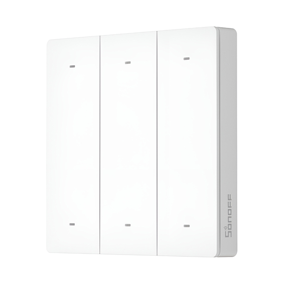 Controller de scenă Sonoff Wireless SwitchMan R5 cu 6 butoane, alb (R5W)