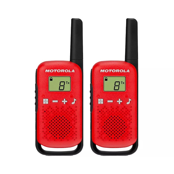 Motorola Walkie-Talkie TalkAbout T42, Twin, 16 canale, 4km, roșu